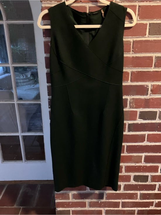 Tahari Dresses & Skirts - Deep forest green Wool dress by Ellie Tahari